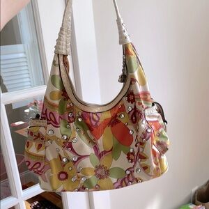 Kathy Van zeeland Floral Multicolor Women's Bag